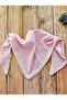 Cotton Embroidered Muslin Fabric Triangle Bandana – Triangle Shawl with Fisto Detail - 2