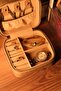 Leather Jewelry Box - Stylish Organizer Mini Leather Jewelry Organizer - 3