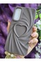 Samsung Galaxy A34 Compatible 3D Heart Brown Silicone Case - 3