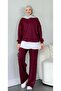 DOUBLE KNIT STONE-EMBELLISHED MODAL SET - 4