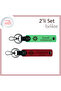 Ship Themed Personal Keychain, Pistachio Green-Red, if Your Direction Is the Same, This Set Is Perfect for You