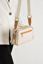 Women's Cream Camel 5 Compartment Cross Shoulder Bag 236000Pc - 2