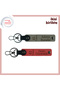 61 Trabzon Themed Keychain, New Graduation Gift Leather Couple Set, Ash Gray-Pomegranate Flower