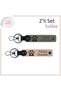 Heart Paw Keychain for Children to Give as a First Pet Gift, Ash Gray-Puppy Mouth