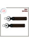 61 Themed Souvenir Leather Keychain Set, Dark Brown-Dark Brown, to Those Who Do Not Forget Village Memories
