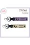 Leather Keychain Set with Heart and Foot Figure to Immortalize the Baby's Name, Purple-Violet-Milk Coffee