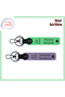 Name Writable, Pistachio Green-Purple Violet, Leather Keychain for Trabzon Dad X2