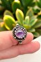 Copper Pure Ring Adjustable Amethyst Evil Eye Very Good Quality (Gift, Daily, Special Day) Antique - 2