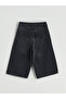 Rmz Gi̇yi̇m Farkiyla Ripped Detailed Girls' Jean Bermuda Shorts - 3