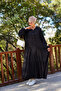 Layered Flowing Black Hijab Dress - 4