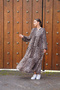 Modern Leopard Patterned Sport Cut Long Hijab Dress - 3