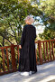 Layered Flowing Black Hijab Dress - 5