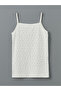 Lcw Kids Ecru Square Collar Floral Girl's Undershirt 2-Piece - 2