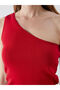 Vizyon New Season One-Shoulder Crop Women's Knitwear Tank Top - 3