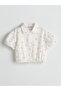 Bow Printed Girl's Crop Shirt (S5) - 3