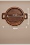 Loop - Solid Wood Pan Mat - Round Presentation Board (2 Handle Design) - 5