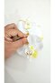 Orchid Flower Pearl Latch Buckle 10 cm Double Sided 1 Piece - 3