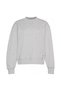 Women's Crew Neck Logo Patch Sweatshirt - Gray