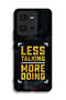Vivo V25 5G Protective Case Cover Less Talking More Doing - 2