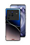 غطاء حماية لهاتف Vivo X80 Pro بنمط خطوط منحنية