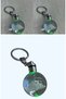 Istanbul Themed 3D Lighted Crystal Glass Globe Keychain with Rgb Sultanahmet Hagia Sophia Galata Option - 2