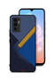 غطاء حماية لهاتف Vivo V23e بنقشة مثلثات جلدية