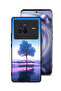 Vivo X80 Protective Case Cover Tree Neon Body Of Water Reflection Digital Art