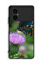غطاء حماية لهاتف Xiaomi Poco M4 5G بتصميم فراشة على زهرة - 2
