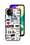 Xiaomi Redmi A1 Plus Protective Case Cover Short Quotes Stickers