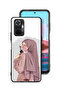 Xiaomi Redmi Note 10 Pro 4G Protective Case Cover Holding Roses Girl Art