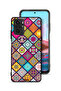 Xiaomi Redmi Note 10S Protective Case Cover Mandala Squares Pattern