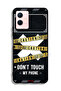 Vivo Y33s 5G Protective Case Cover Caution Never Touch My Phone - 2