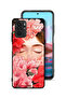 Xiaomi Redmi Note 10S Protective Case Cover Girl Face Hide In Flowers Art