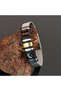 Black K.Atatürk Signature and Silhouette Logo Belt Model Steel Bracelet for Lover, Husband, Father, Friend - 5