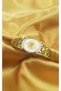 Steel Bracelet - Stainless Steel Queen Elizabeth White Stone Yellow Color Bracelet Handcuffs - 4