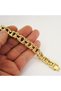Golden Yellow Motorcycle Bicycle Chain • Steel Bracelet for Lover • Husband • Father in Light Box - 3