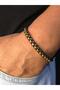 Men's Steel Bracelet - Polo Model Gold Design 1 Steel V Rope Detail • in Illuminated Box - 2