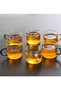 6' Li Colored Handle Borosilicate Glass Coffee Tea Mug Cup 100 ml (Vivatti) - 2