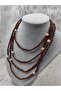 Black Glass Beaded Long Necklace Bohemian Necklace Multi-Functional Necklace - 4