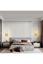 Indoor wired LED Wall Light for Bedroom, Living Room, Hallway. Modern Gold Rectangle Wall Sconces - 7