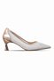 Violy Women's Pointed Toe Shiny Stone Detailed Cinderella Heeled Shoes 4086