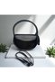 Women's Magnetic Cover Adjustable Strap Faux Leather Scarf Hand and Shoulder Bag - 2
