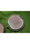 A Pair of Ashtrays with Low Sterling Silver Skin Glass 14 cm Diameter - 3