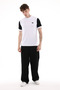 S-Line White Slim Fit -Shirt— Minimal Embroidery Detailed Men's (100% Cotton)