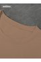 Stand Back Printed Cotton Fabric Men's Light Brown T-Shirt - 4