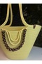 Fiona Stylish Straw Shoulder Bag with Natural Wooden Bead Detail - 6