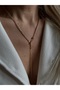 Crushed Chain Y Necklace - 2