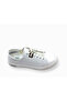 Men's White Comfort Stylish Sports Shoes with Rubber Laces - 5