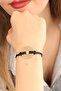 Lucky (Lucky) Black Leather Cord Unisex Mood Bracelet Tj-Bb1982