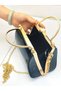 Rhinestone Embellishment Orange Patent Leather Women's Hand Bag Elegant Pu Shoulder Bag - 3